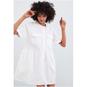 POPLIN DRESS WITH POCKETS